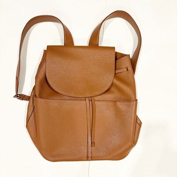 Cuyana Large Leather Backpack Made in Italy Caramel Brown $478.00 - Picture 7 of 12